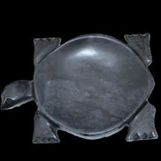 Black Jade hand-carved Turtle platter 155**113*20mm 472g in sunlight - Rocks and Things Store