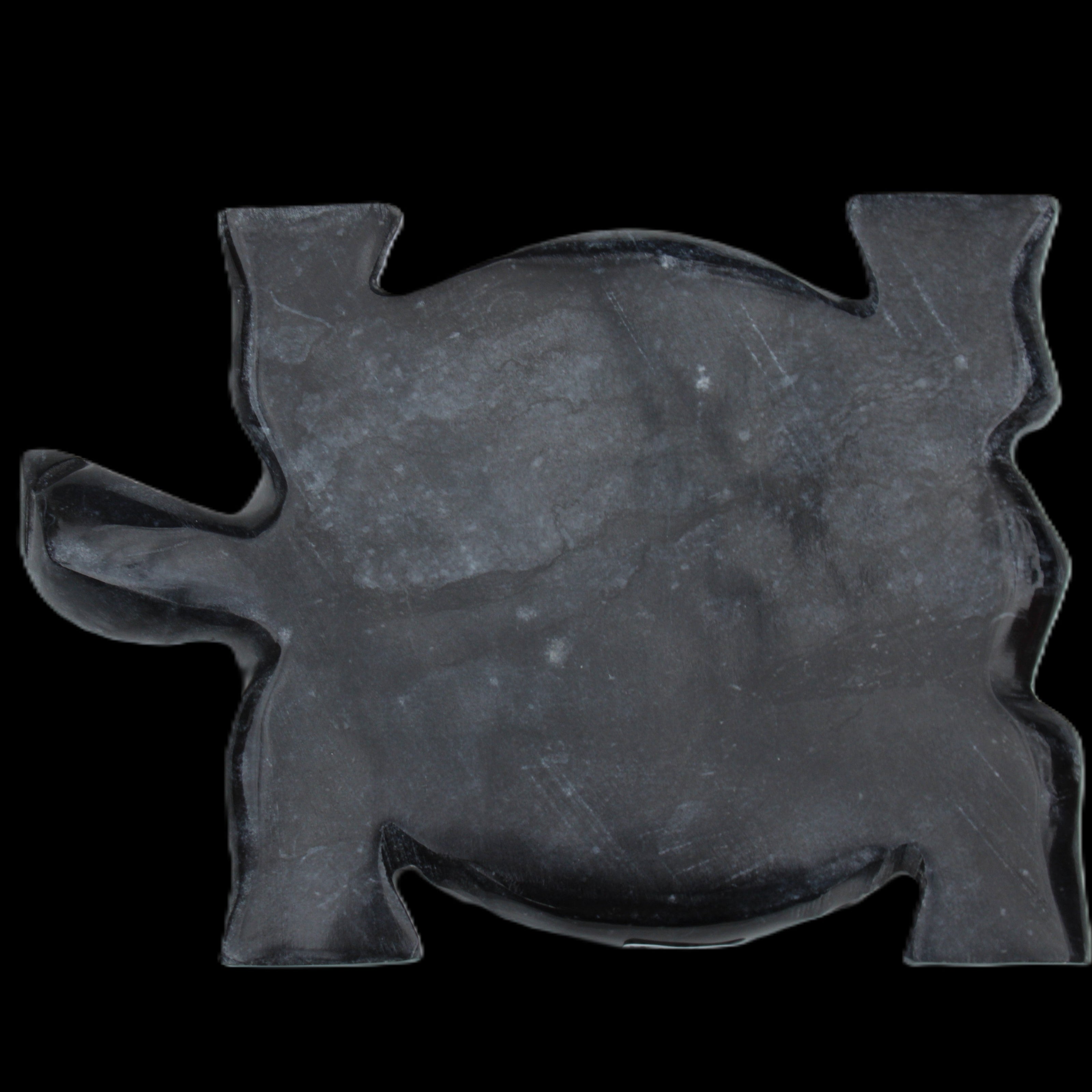Black Jade hand-carved Turtle platter 155**113*20mm 472g in sunlight - Rocks and Things Store
