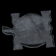 Black Jade hand-carved Turtle platter 155**113*20mm 472g in sunlight - Rocks and Things Store