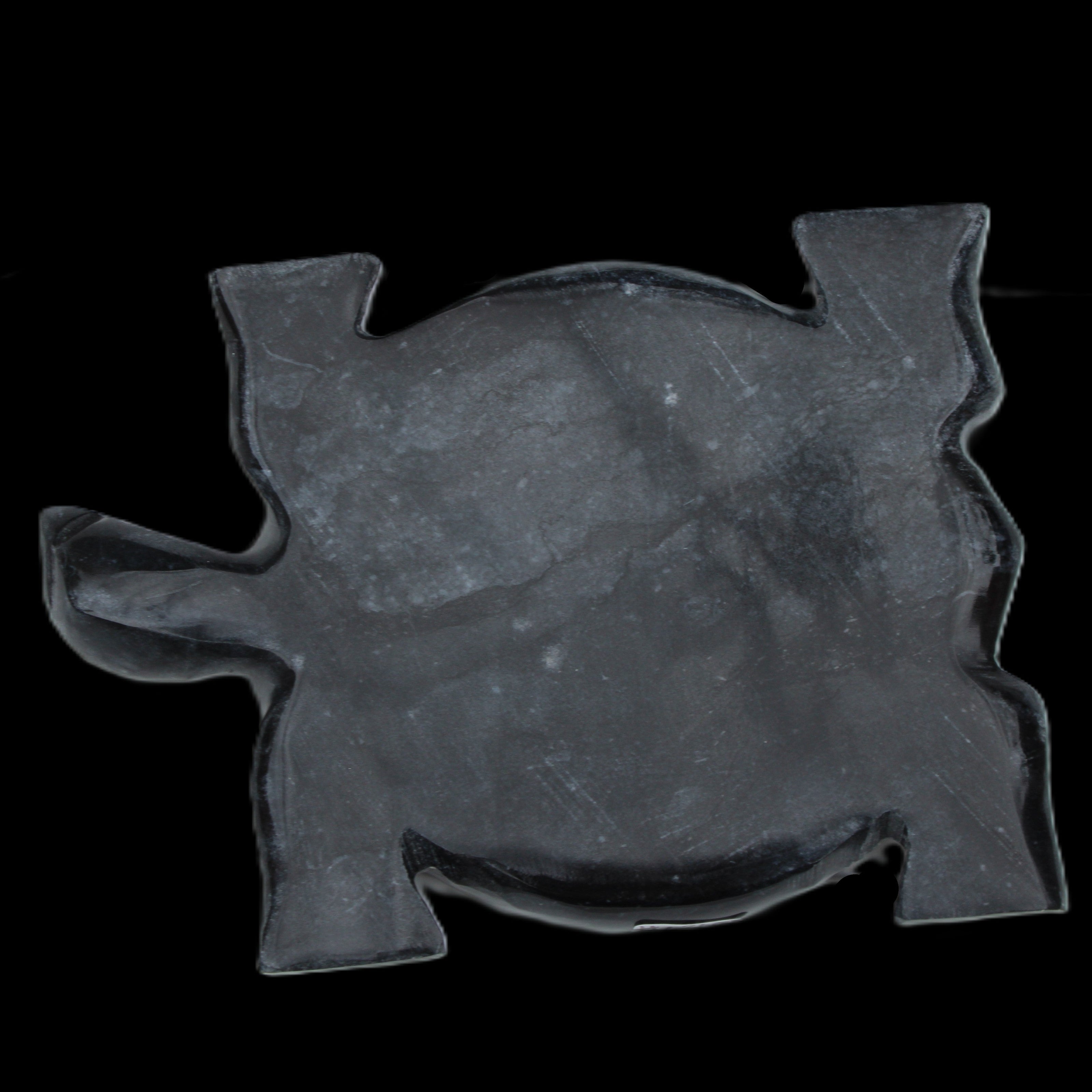Black Jade hand-carved Turtle platter 155**113*20mm 472g in sunlight - Rocks and Things Store