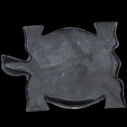 Black Jade hand-carved Turtle platter 155**113*20mm 472g in sunlight - Rocks and Things Store