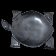 Black Jade hand-carved Turtle platter 157*112*20mm 489g in sunlight - Rocks and Things Store