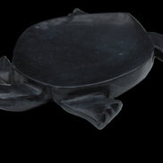 Black Jade hand-carved Turtle platter 157*112*20mm 489g in sunlight - Rocks and Things Store