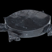 Black Jade hand-carved Turtle platter 156*118*21mm 575g in sunlight - Rocks and Things Store