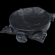 Black Jade hand-carved Turtle platter 156*118*21mm 575g in sunlight - Rocks and Things Store