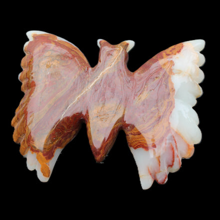 Afghan Jade hand-carved dual platter Butterfly 205*30*184mm 1030g in sunlight - Rocks and Things Store
