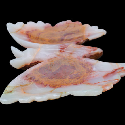 Afghan Jade hand-carved dual platter Butterfly 205*30*184mm 1030g in sunlight - Rocks and Things Store