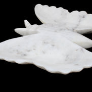 White Jade hand-carved dual platter Butterfly 203*27*185mm 981g in sunlight - Rocks and Things Store