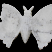 White Jade hand-carved dual platter Butterfly 203*27*185mm 981g in sunlight - Rocks and Things Store