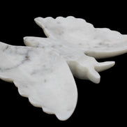 White Jade hand-carved dual platter Butterfly 203*27*185mm 981g in sunlight - Rocks and Things Store