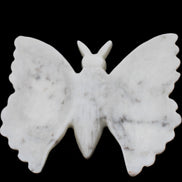 White Jade hand-carved dual platter Butterfly 203*27*185mm 981g in sunlight - Rocks and Things Store