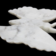 White Jade hand-carved dual platter Butterfly 203*27*185mm 981g in sunlight - Rocks and Things Store