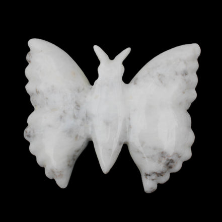 White Jade hand-carved dual platter Butterfly 203*27*185mm 981g in sunlight - Rocks and Things Store