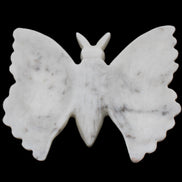 White Jade hand-carved dual platter Butterfly 203*27*185mm 981g in sunlight - Rocks and Things Store
