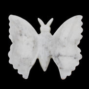 White Jade hand-carved dual platter Butterfly 203*27*185mm 981g in sunlight - Rocks and Things Store