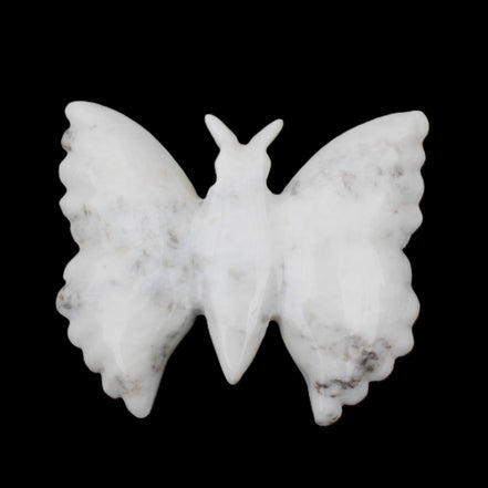 White Jade hand-carved dual platter Butterfly 203*27*185mm 981g in sunlight - Rocks and Things Store