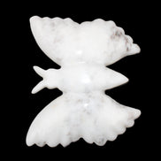 White Jade hand-carved dual platter Butterfly 203*27*185mm 981g in sunlight - Rocks and Things Store