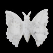 White Jade hand-carved dual platter Butterfly 203*27*185mm 981g in sunlight - Rocks and Things Store