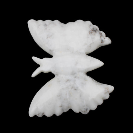 White Jade hand-carved dual platter Butterfly 203*27*185mm 981g in sunlight - Rocks and Things Store