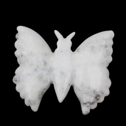 White Jade hand-carved dual platter Butterfly 203*27*185mm 981g in sunlight - Rocks and Things Store