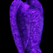 K2 Jasper with Azurite from Himalaya Guardian Angel 55*27*84mm 165g in UV light - Rocks and Things Store
