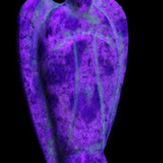 K2 Jasper with Azurite from Himalaya Guardian Angel 52*19*83mm 121g in sunlight - Rocks and Things Store