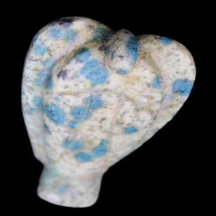 K2 Jasper with Azurite from Himalaya Guardian Angel 52*19*83mm 121g in sunlight - Rocks and Things Store