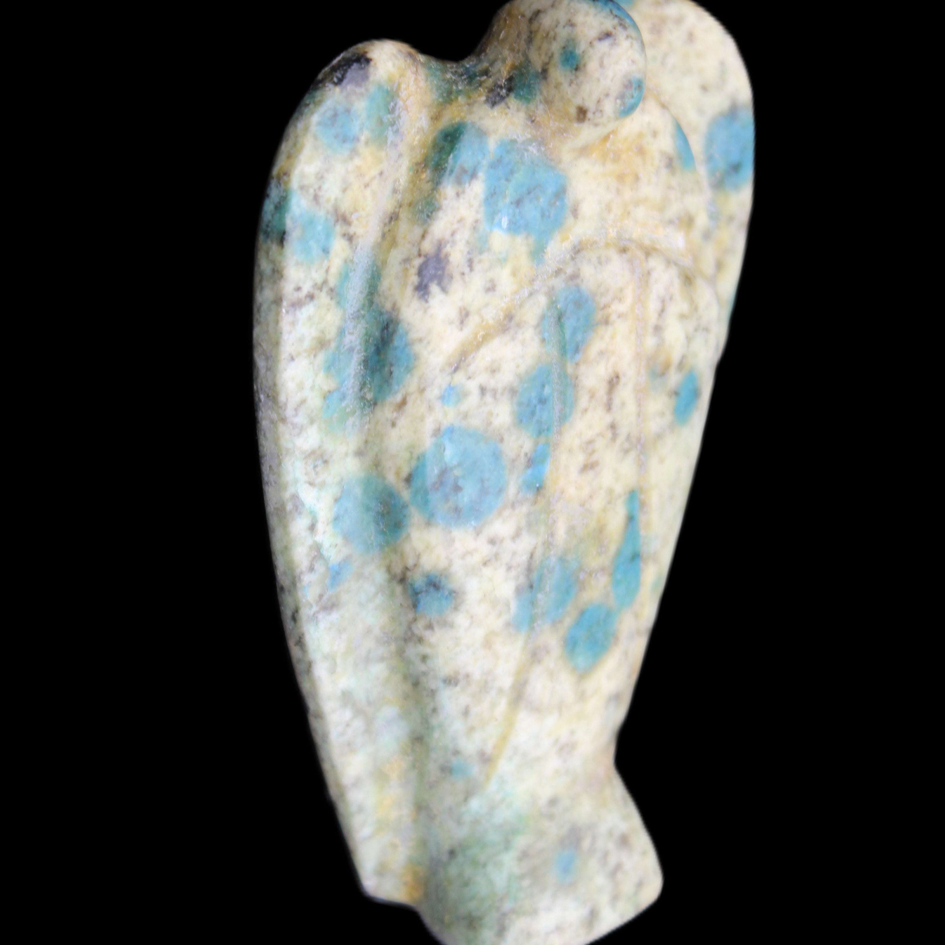 K2 Jasper with Azurite from Himalaya Guardian Angel 52*19*83mm 121g in sunlight - Rocks and Things Store