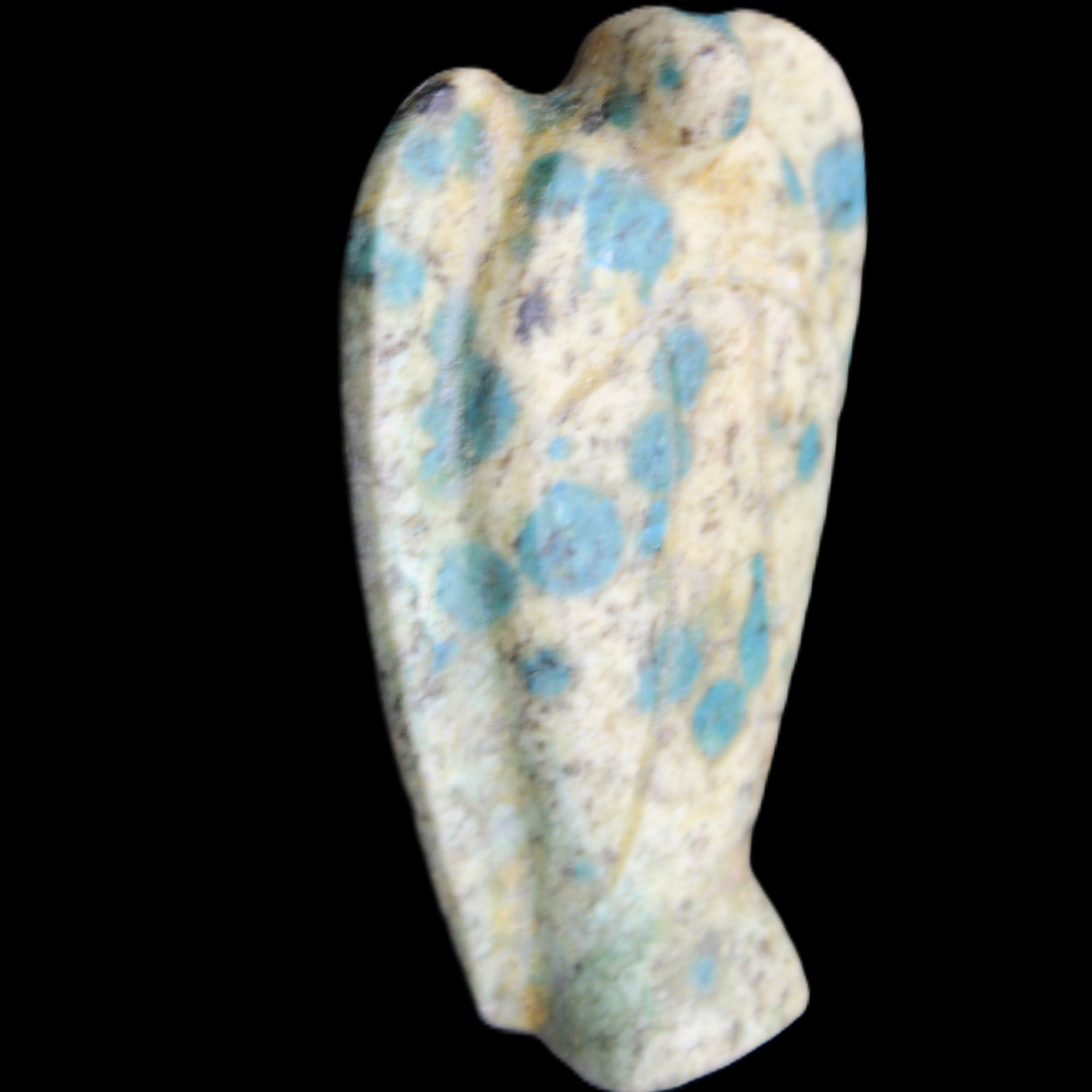 K2 Jasper with Azurite from Himalaya Guardian Angel 52*19*83mm 121g in sunlight - Rocks and Things Store