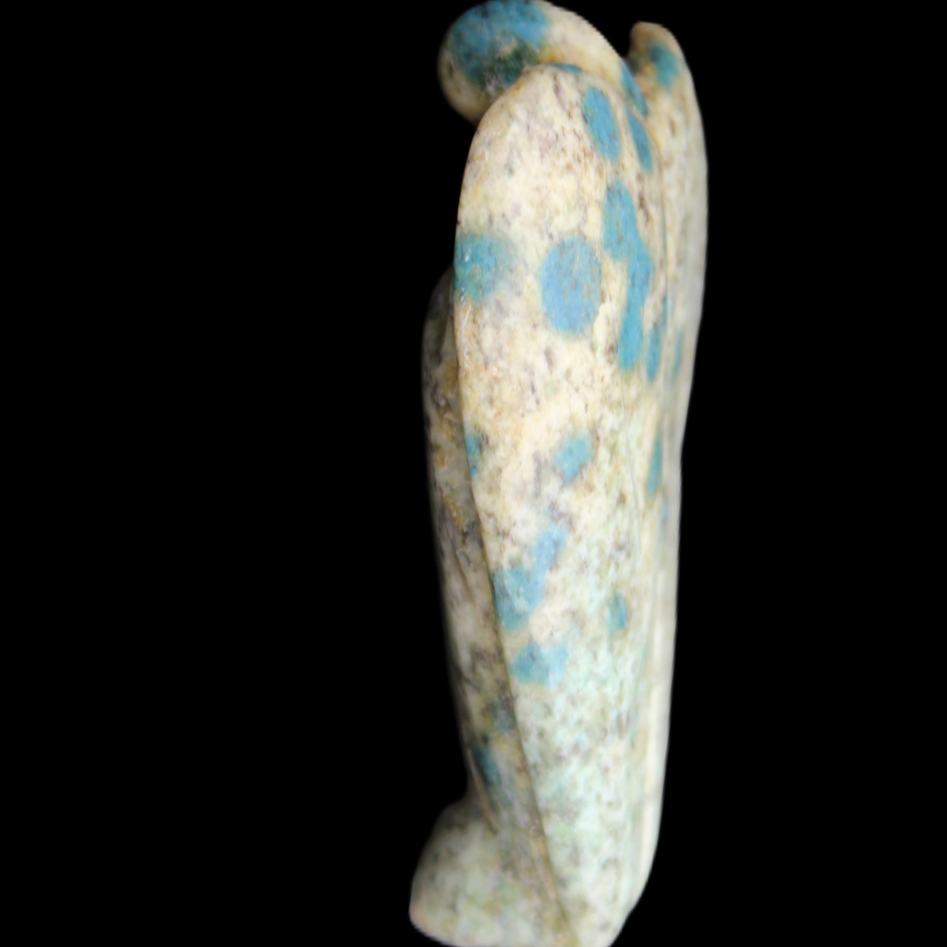 K2 Jasper with Azurite from Himalaya Guardian Angel 52*19*83mm 121g in sunlight - Rocks and Things Store