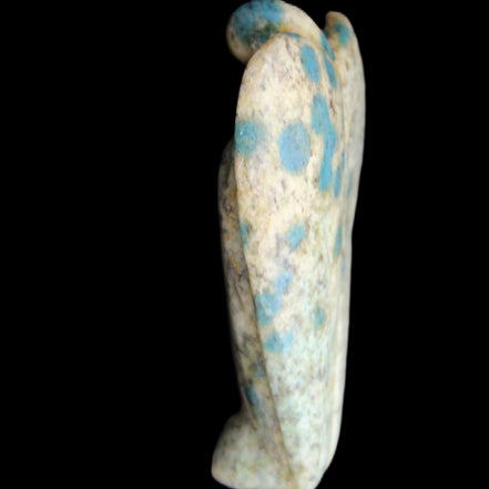 K2 Jasper with Azurite from Himalaya Guardian Angel 52*19*83mm 121g in sunlight - Rocks and Things Store