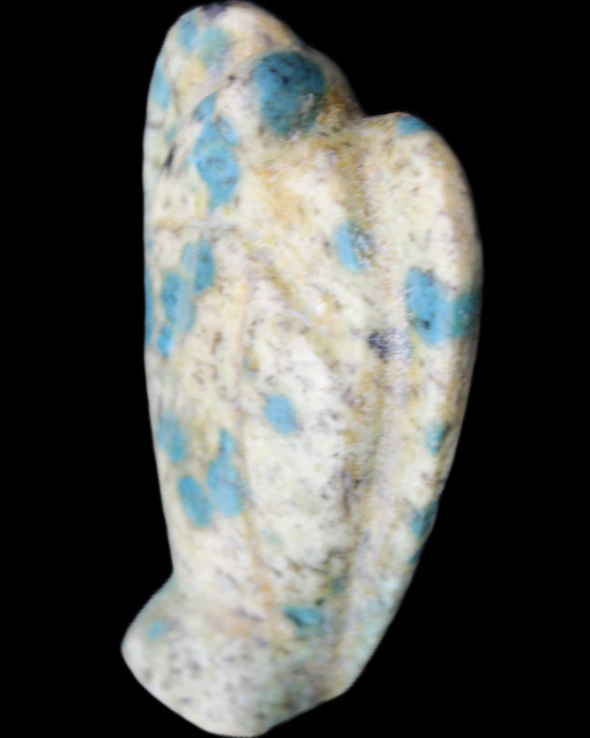 K2 Jasper with Azurite from Himalaya Guardian Angel 52*19*83mm 121g in sunlight - Rocks and Things Store