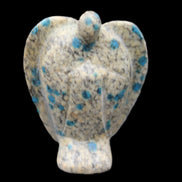 K2 Jasper with Azurite from Himalaya Guardian Angel 55*29*76mm 147g in sunlight - Rocks and Things Store