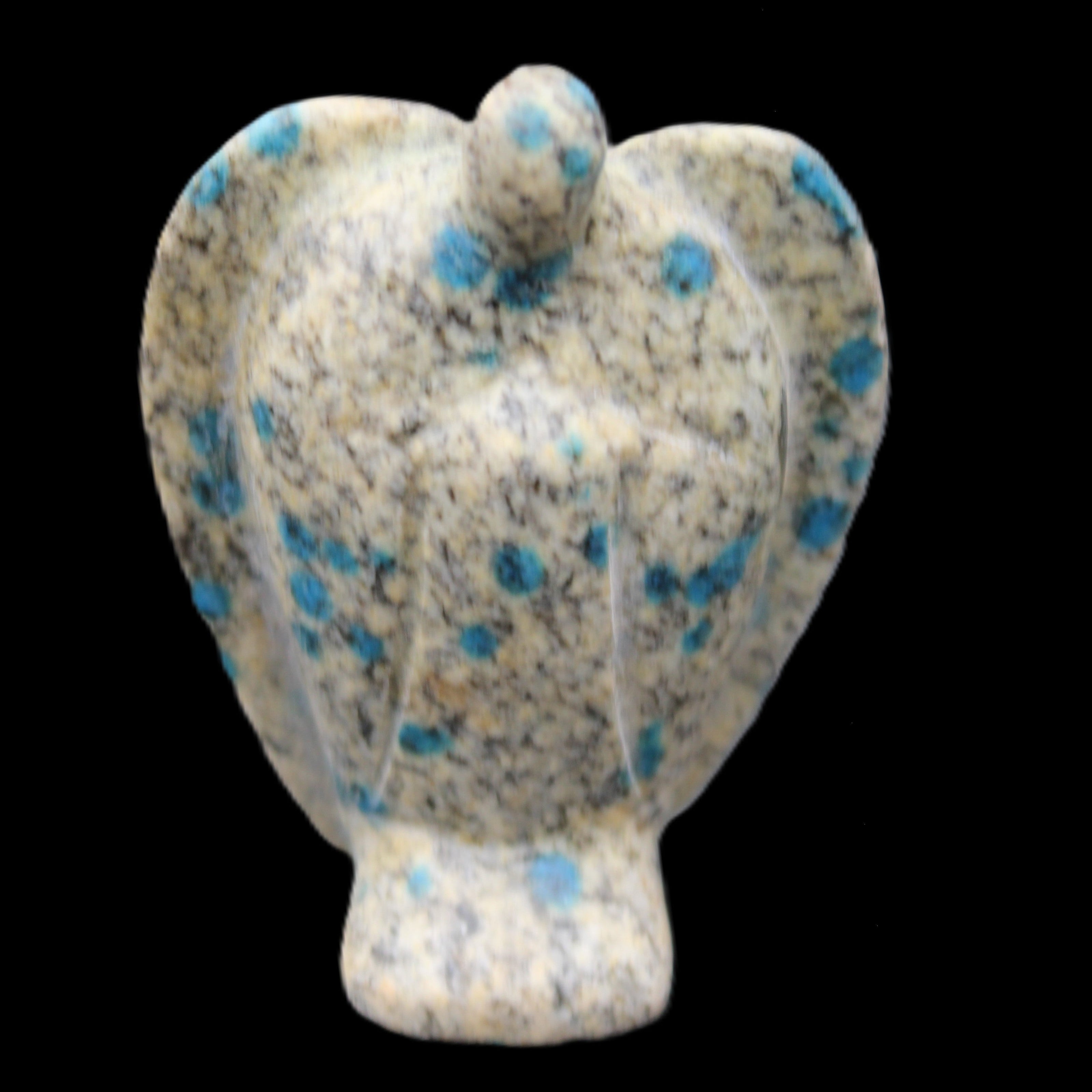K2 Jasper with Azurite from Himalaya Guardian Angel 55*29*76mm 147g in sunlight - Rocks and Things Store