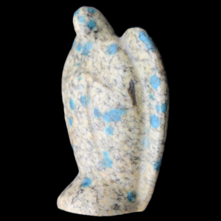 K2 Jasper with Azurite from Himalaya Guardian Angel 55*29*76mm 147g in sunlight - Rocks and Things Store