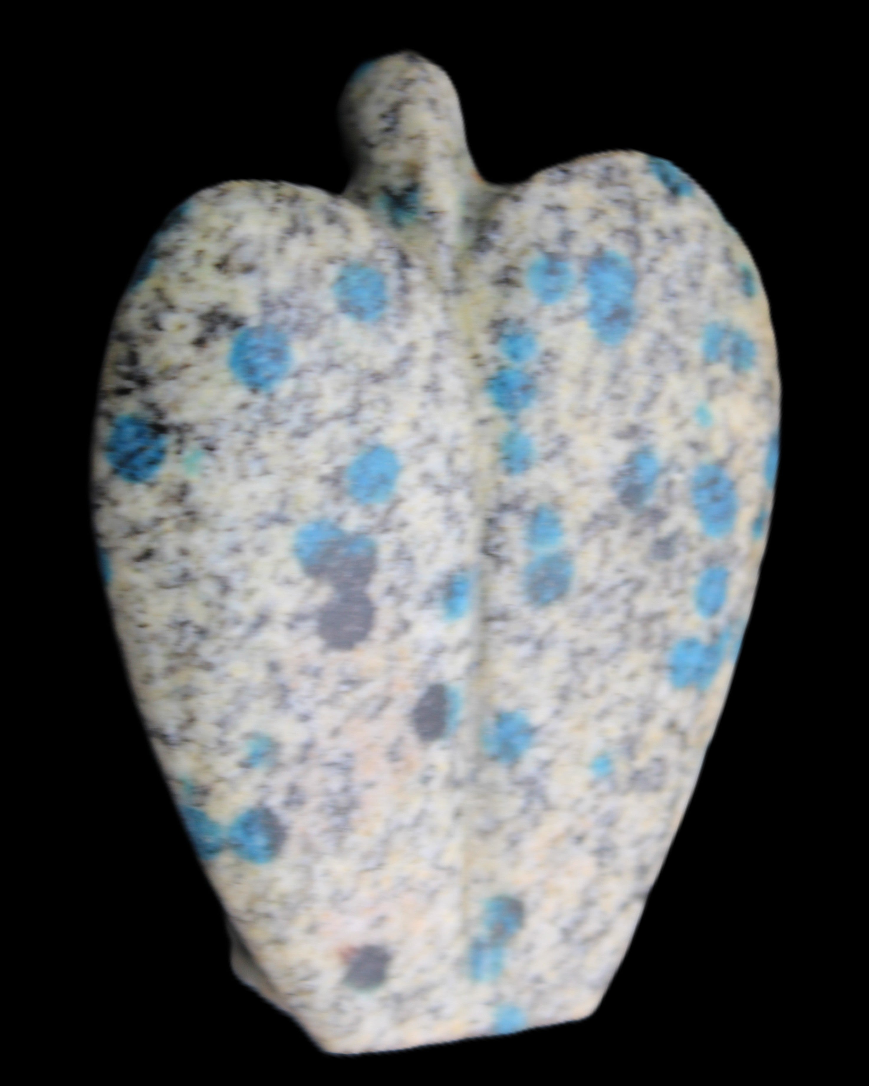 K2 Jasper with Azurite from Himalaya Guardian Angel 55*29*76mm 147g in sunlight - Rocks and Things Store