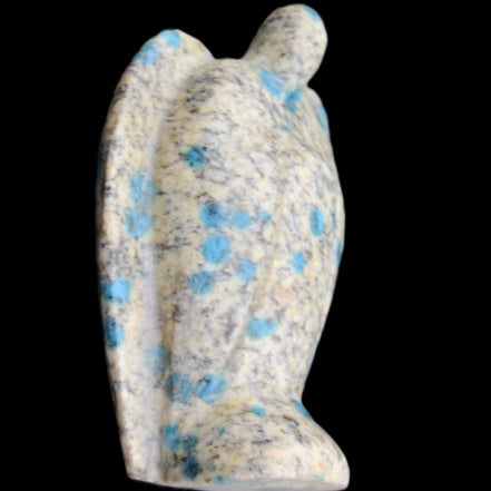 K2 Jasper with Azurite from Himalaya Guardian Angel 55*29*76mm 147g in sunlight - Rocks and Things Store
