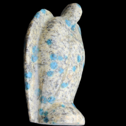 K2 Jasper with Azurite from Himalaya Guardian Angel 55*29*76mm 147g in sunlight - Rocks and Things Store