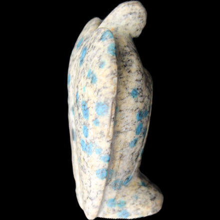 K2 Jasper with Azurite from Himalaya Guardian Angel 55*29*76mm 147g in sunlight - Rocks and Things Store