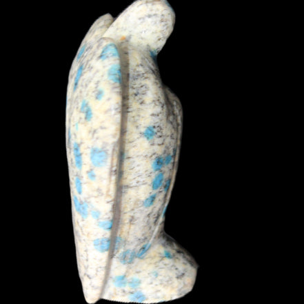 K2 Jasper with Azurite from Himalaya Guardian Angel 55*29*76mm 147g in sunlight - Rocks and Things Store