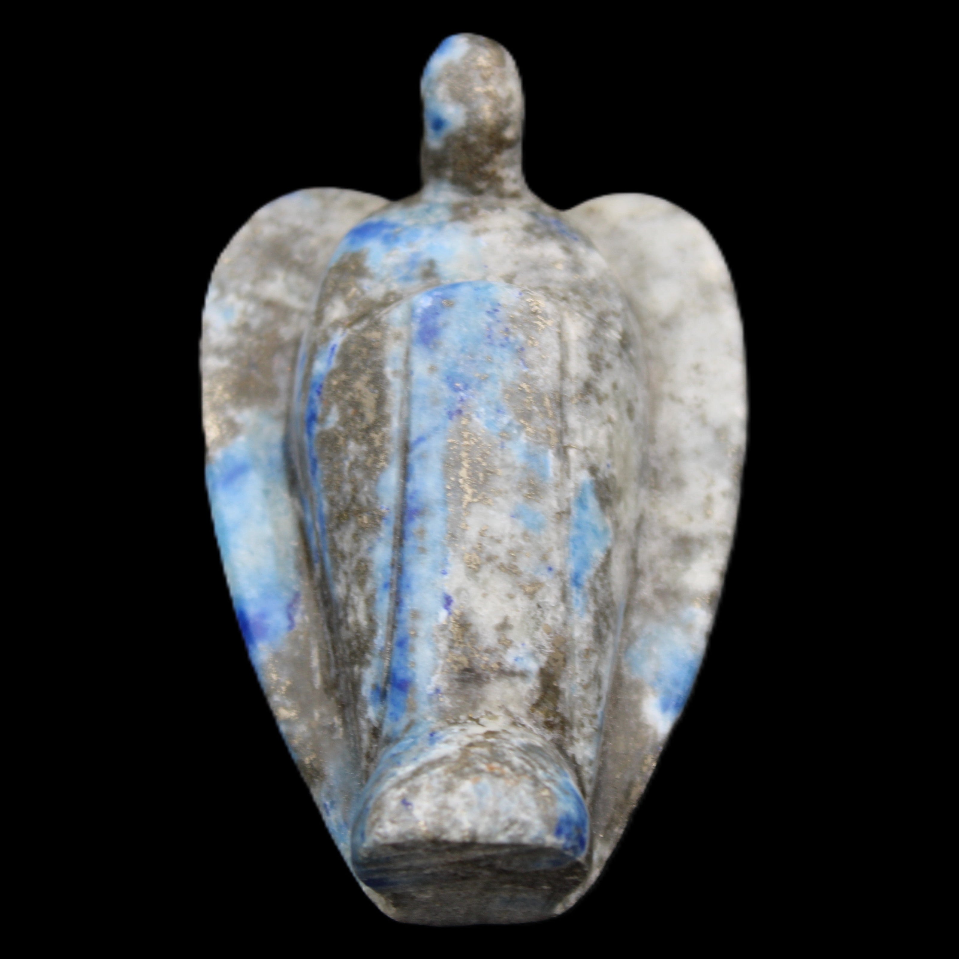 Lapis Lazuli Guardian Angel 47*22*77mm 108g in sunlight - Rocks and Things Store