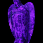 Lapis Lazuli Guardian Angel 47*22*77mm 108g in UV light - Rocks and Things Store