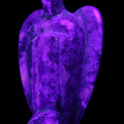 Lapis Lazuli Guardian Angel 47*22*77mm 108g in UV light - Rocks and Things Store