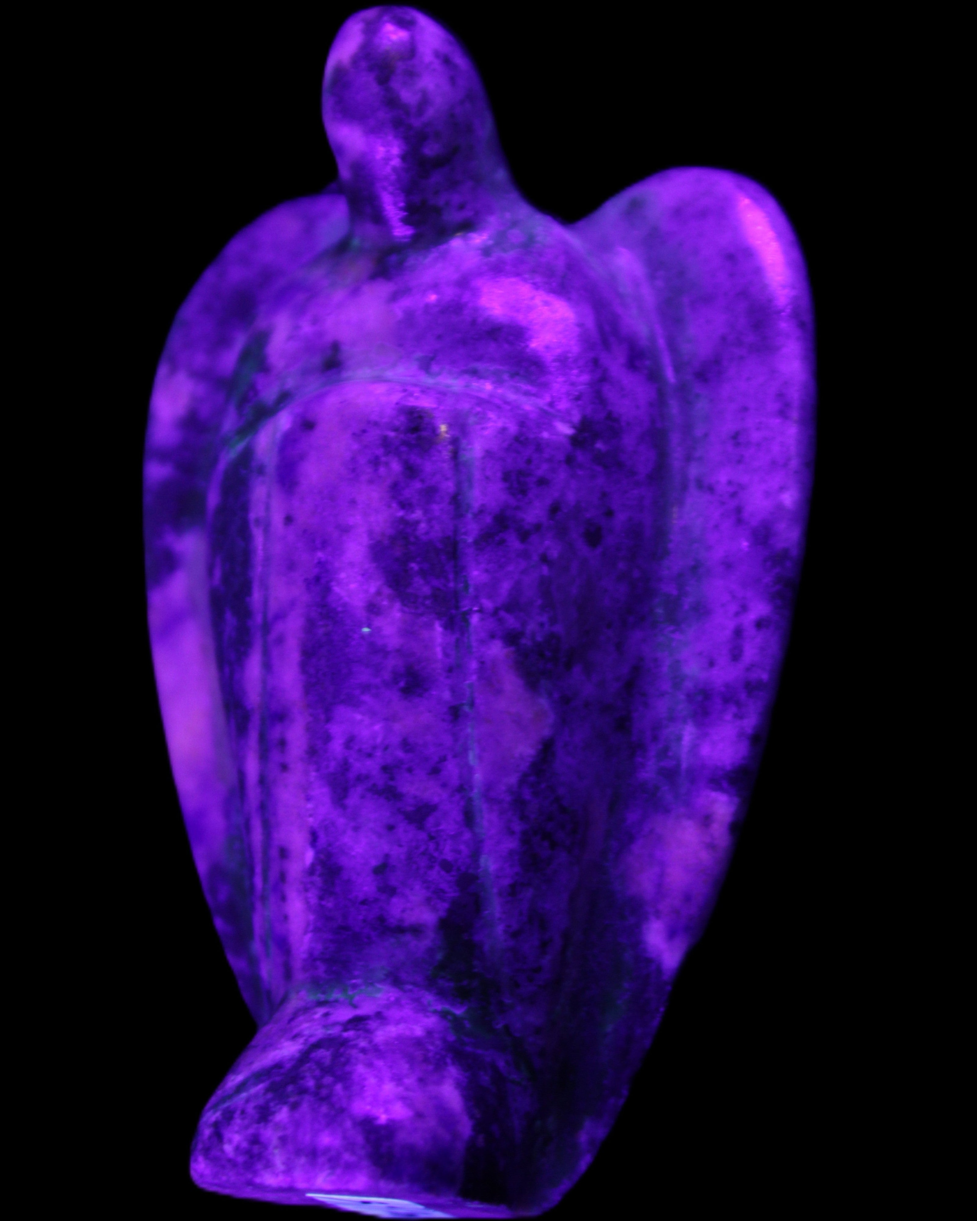 Lapis Lazuli Guardian Angel 47*22*77mm 108g in UV light - Rocks and Things Store
