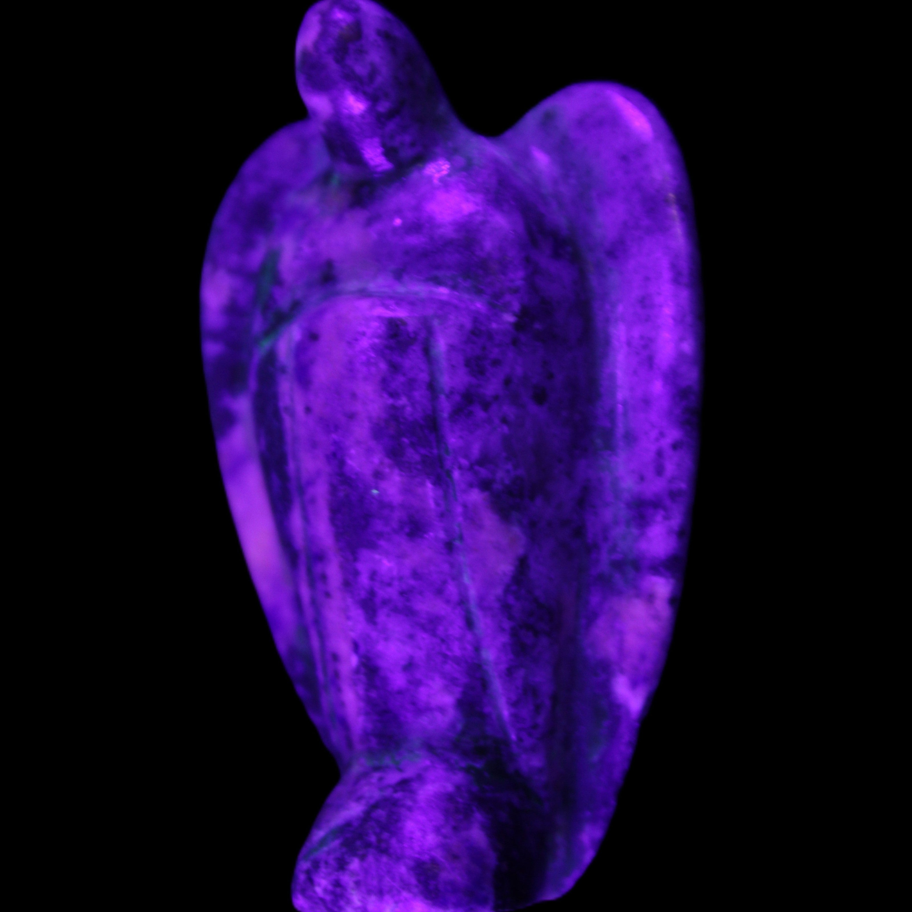 Lapis Lazuli Guardian Angel 47*22*77mm 108g in UV light - Rocks and Things Store