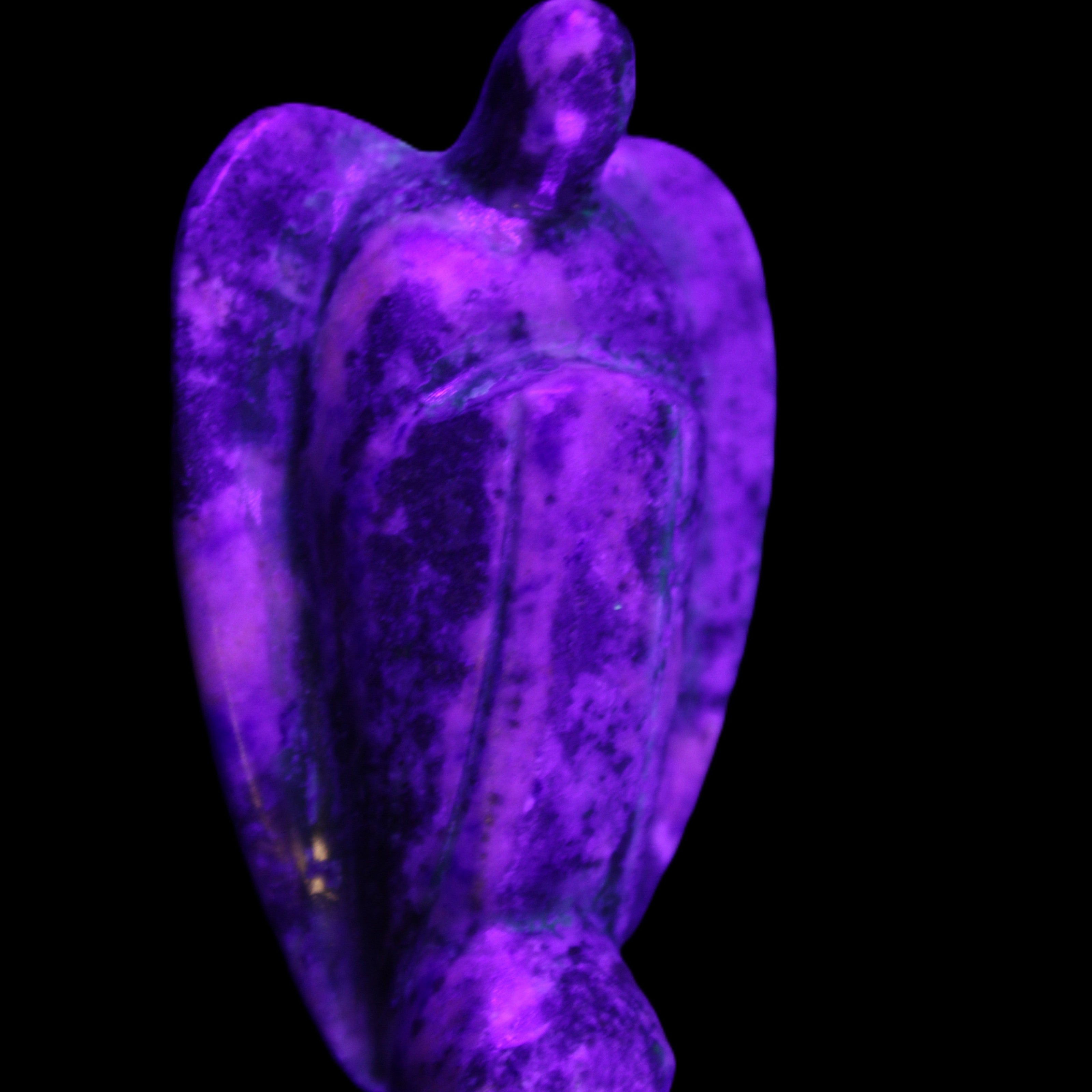 Lapis Lazuli Guardian Angel 47*22*77mm 108g in UV light - Rocks and Things Store