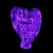 Lapis Lazuli Guardian Angel 47*22*77mm 108g in UV light - Rocks and Things Store