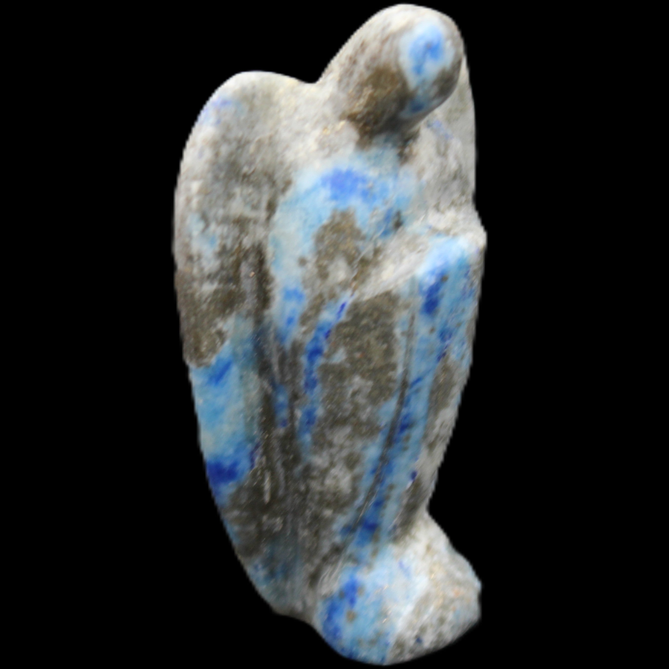 Lapis Lazuli Guardian Angel 47*22*77mm 108g in sunlight - Rocks and Things Store