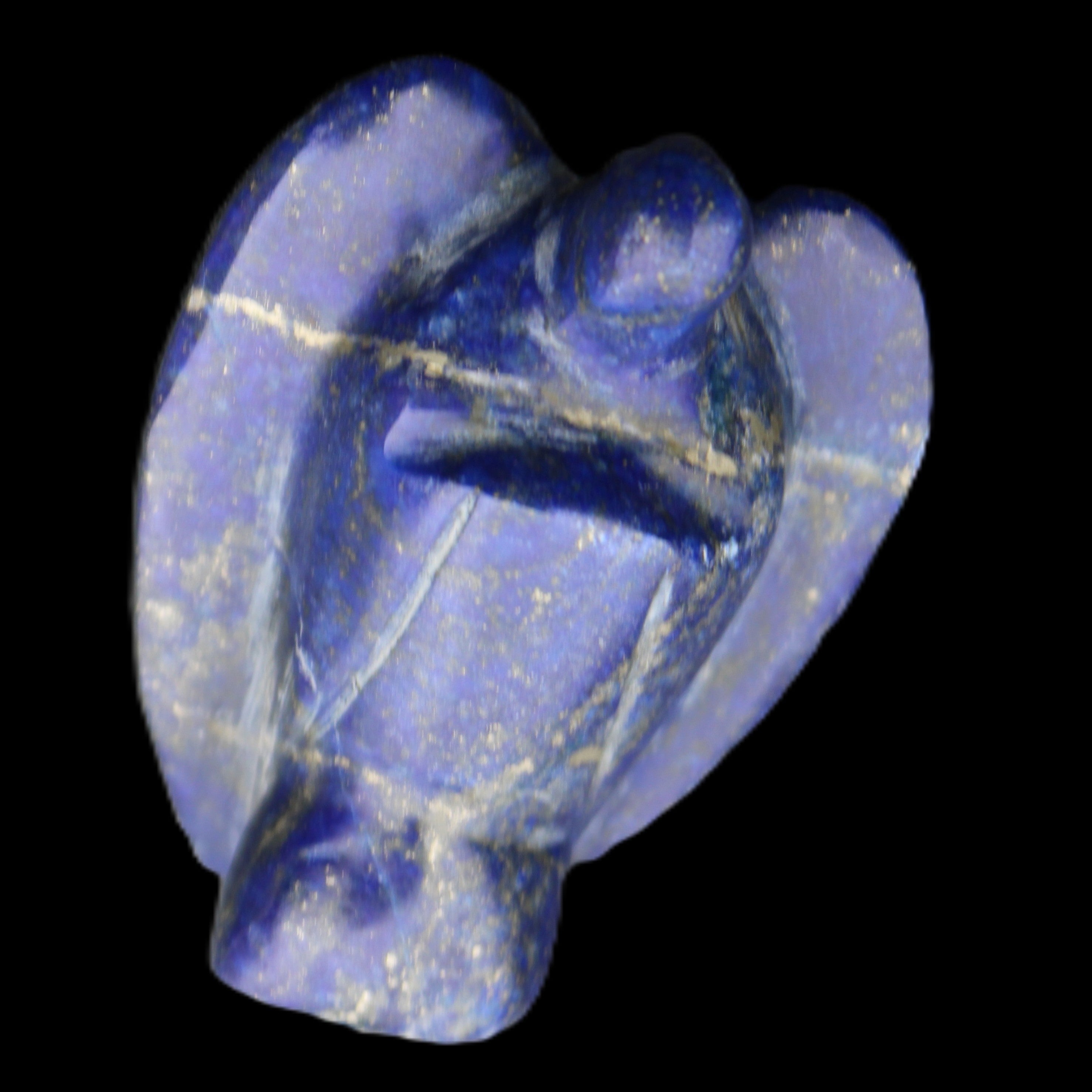 Lapis Lazuli Guardian Angel 41*21*52mm 59g in sunlight - Rocks and Things Store