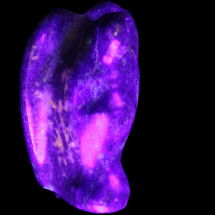 Lapis Lazuli Guardian Angel 30*21*44mm 46g in UV light - Rocks and Things Store